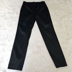 Elie Tahari size 4 faux leather/ acrylic side zipper pants